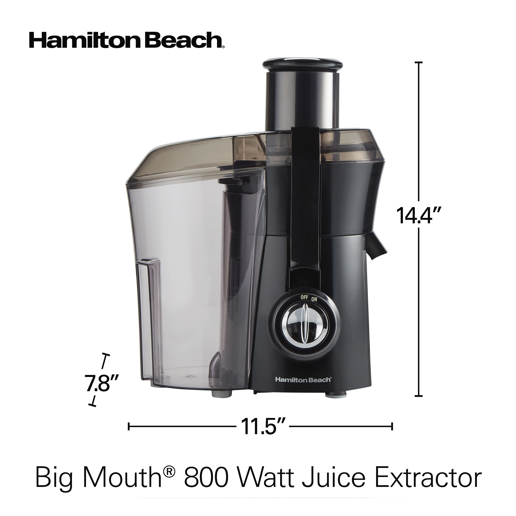 Extractor De Jugos Big Mouth Hamilton Beach 67601 - Imagen 4