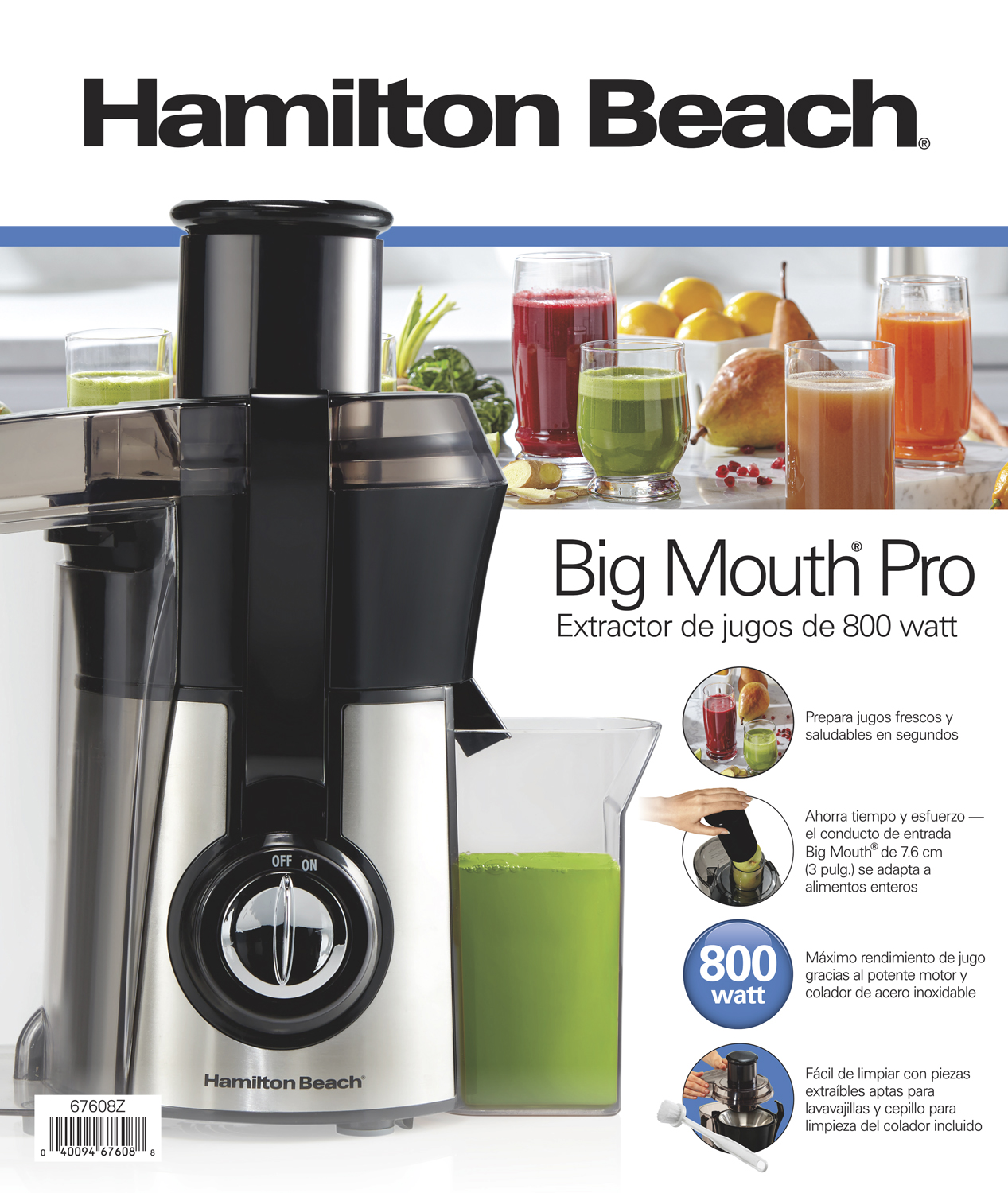 Extractor De Jugos Big Mouth Pro HB-67608Z - Imagen 7