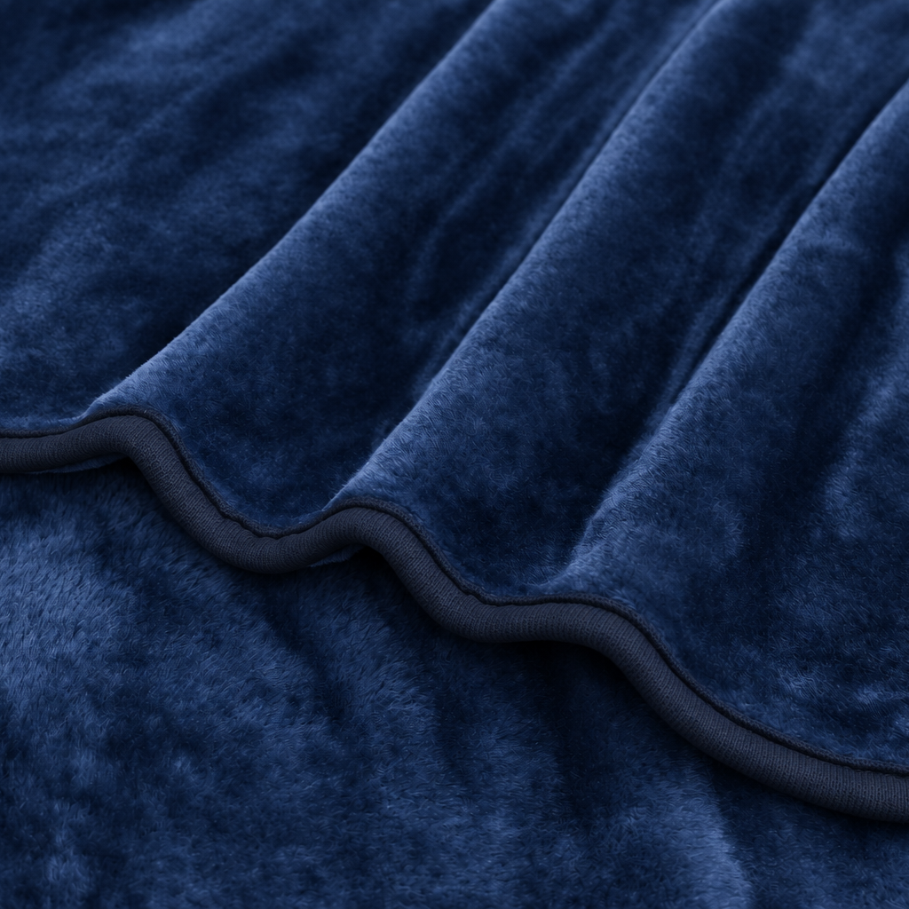 Cobija Koyo Repujada Unicolor - Azul Petróleo. - Imagen 4