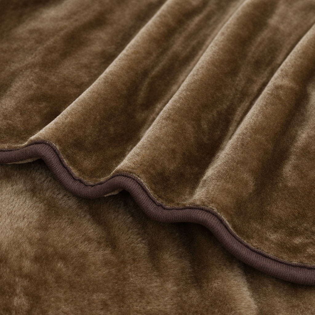 Cobija Koyo Repujada Unicolor - Café - Imagen 4