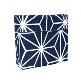 Juego de Sábanas Confort – Azul con Blanco