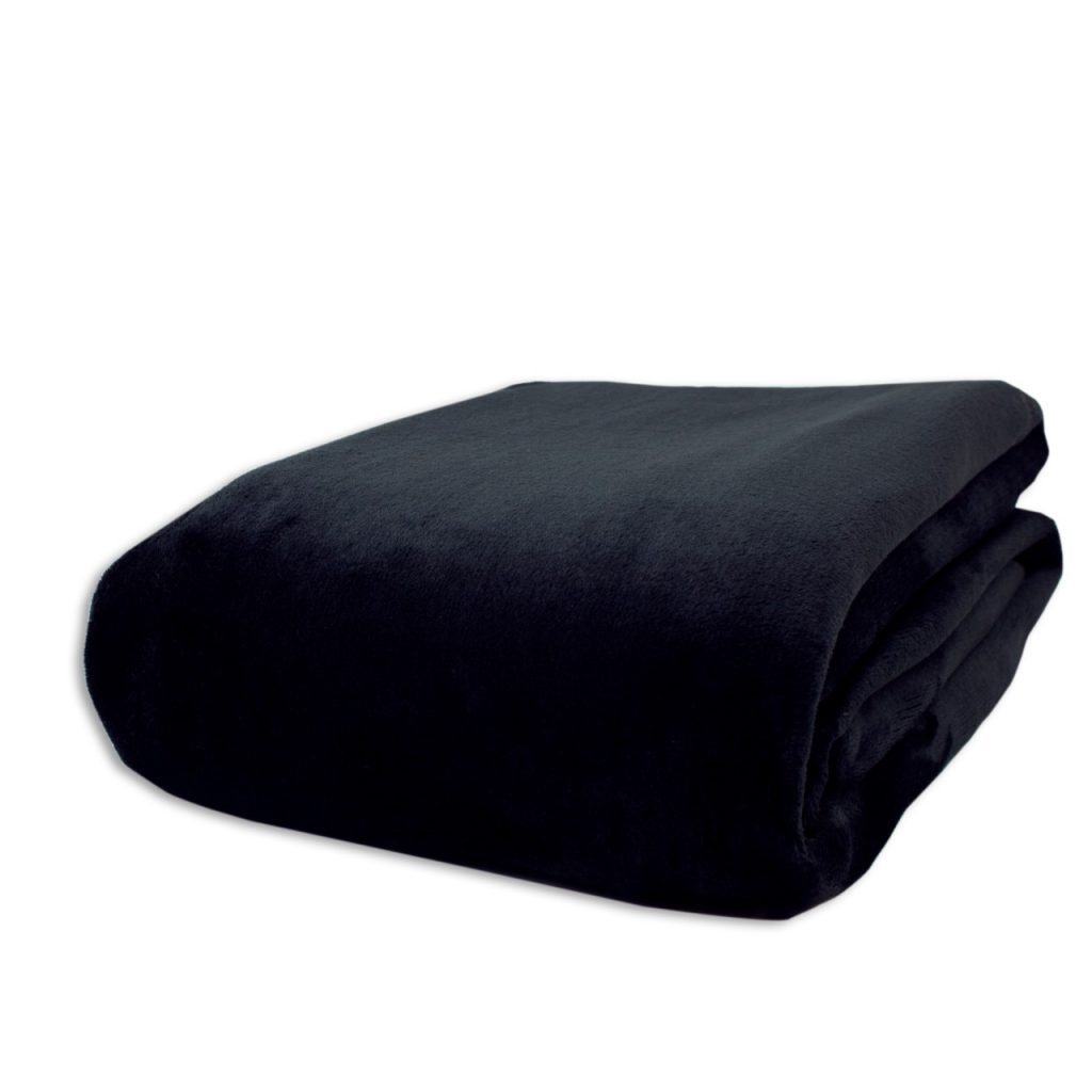 Cobija Real Tex Flannel Unicolor Negro Realtex