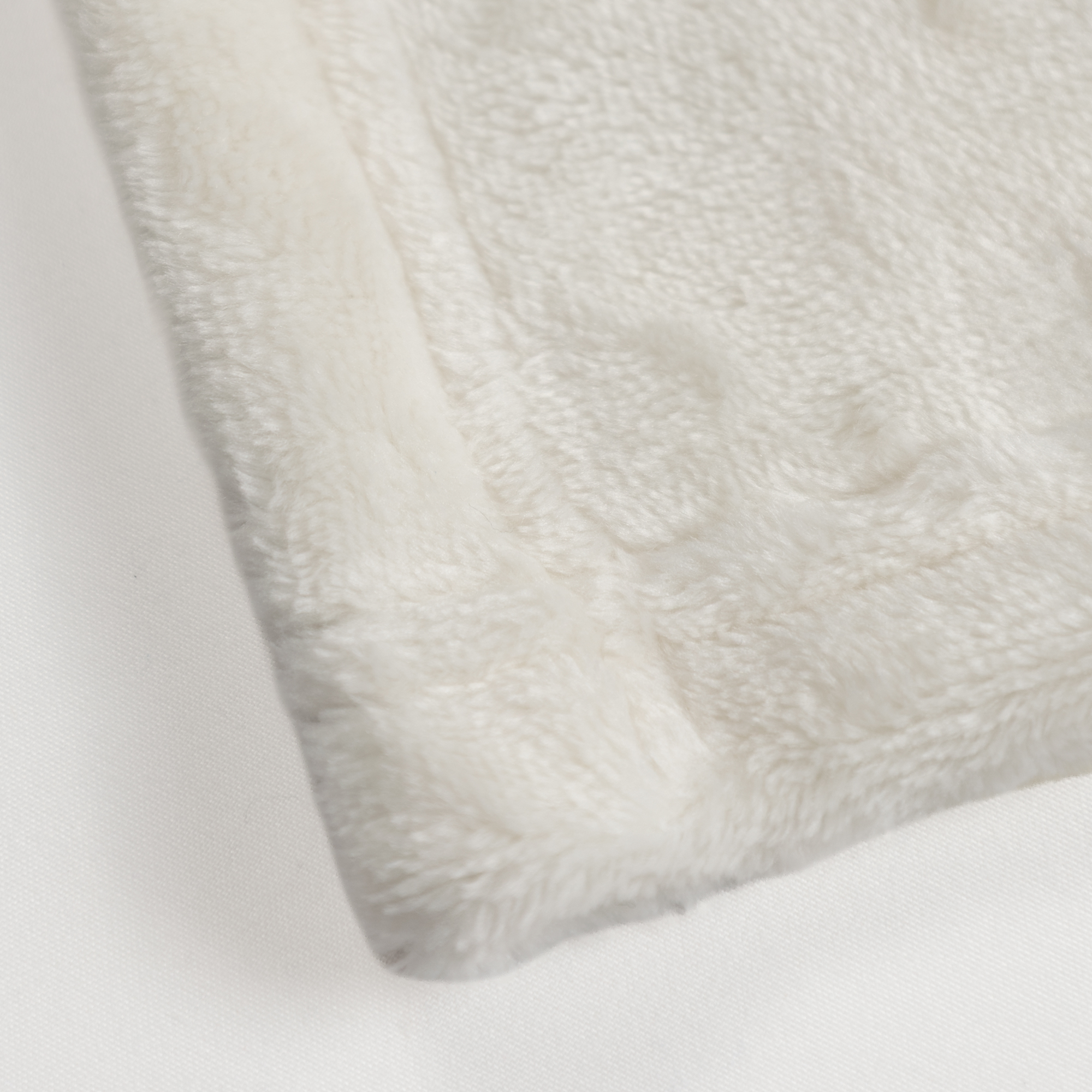 Cobija Real Tex Flannel Unicolor - Blanco - Imagen 4