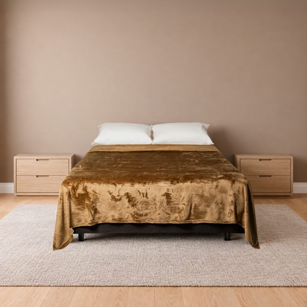 Cobija Real Tex Flannel Unicolor - Café