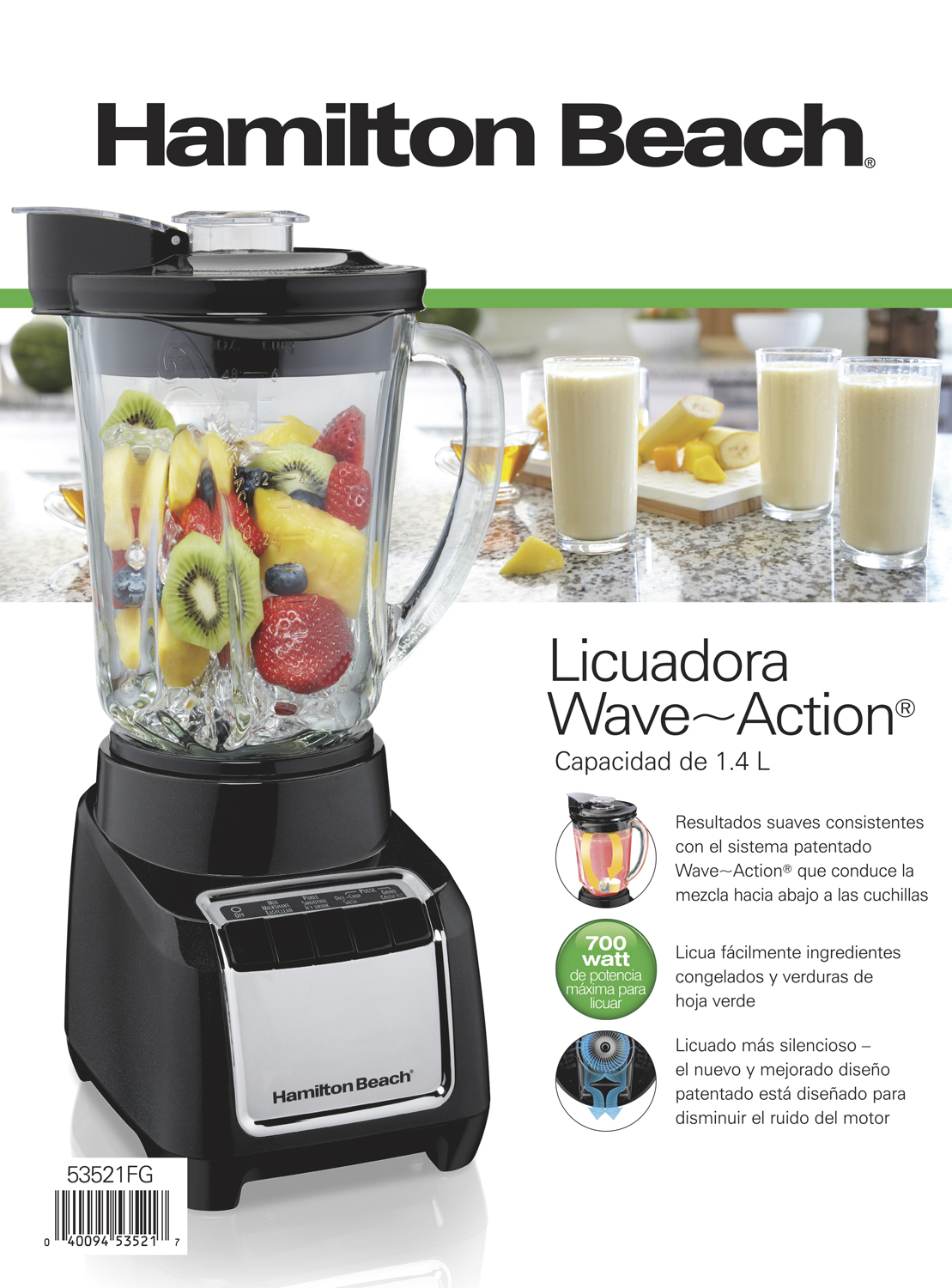 Licuadora Hamilton Beach Wave-Action - 53521 - Imagen 6