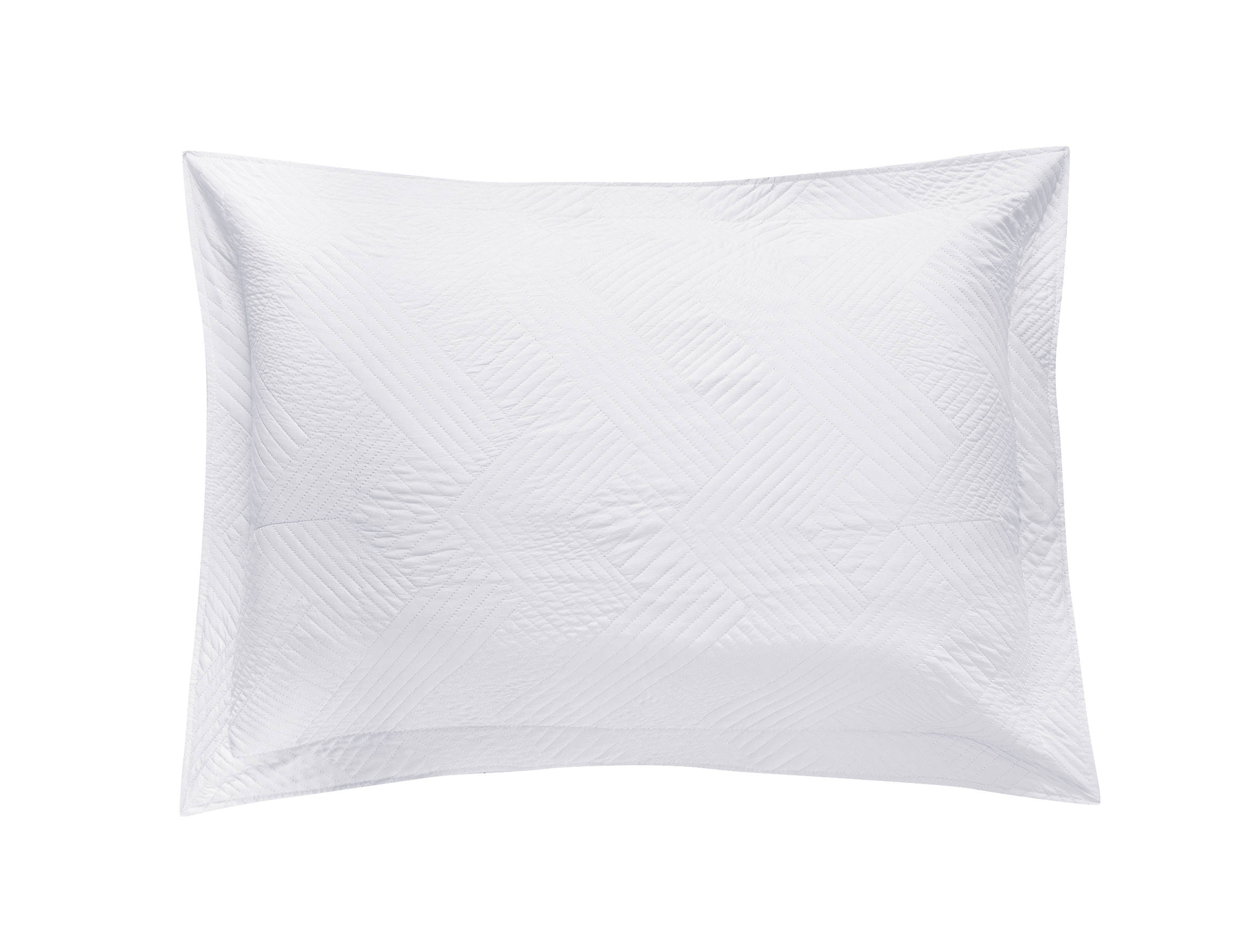 Colcha Real Tex Bordada Unicolor ZigZag con Terminación Recta Blanco - 8001 - Imagen 3