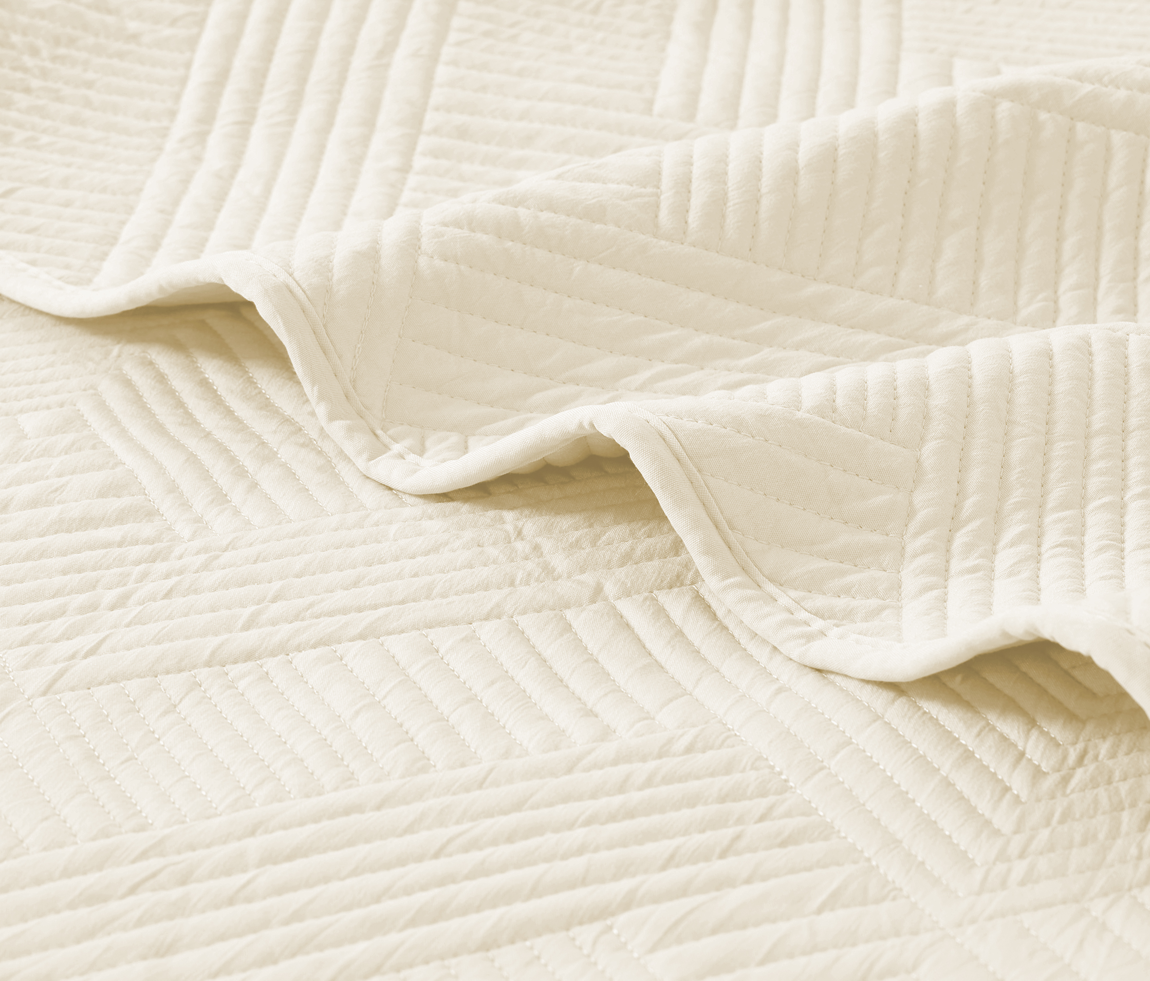 Colcha Real Tex Bordada Unicolor Beige – 8001 - Imagen 5