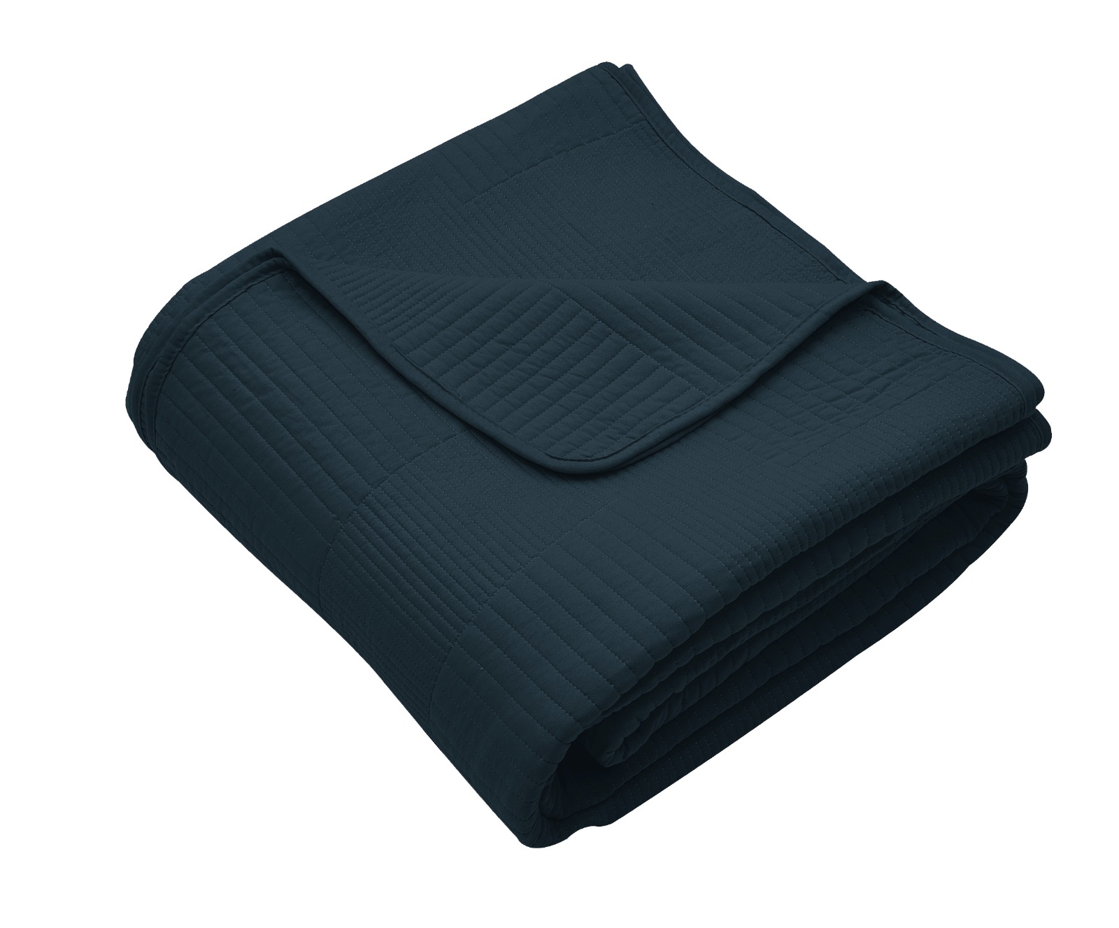 Colcha Real Tex Bordada Unicolor Azul Petróleo – 8004-8 - Imagen 4