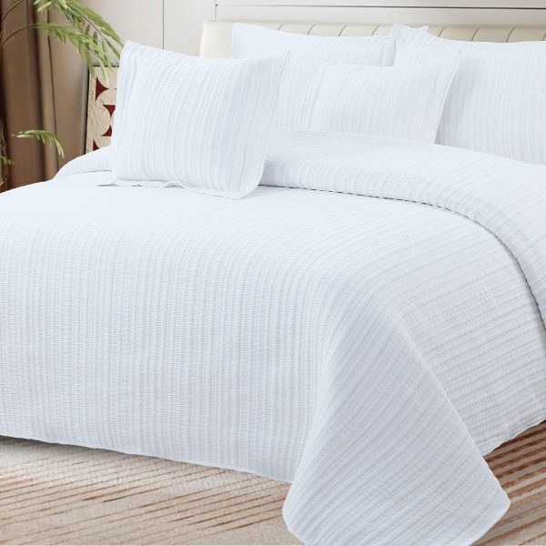 Colcha Real Tex Jacquard Algodón 6797-2 Blanco