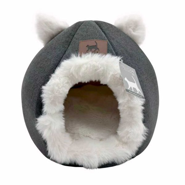 Cama para Mascota Gato Orejas Gris 2025S-05045