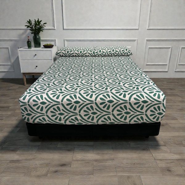 Juego de Sábanas Casa Real Tex - Mándala Verde