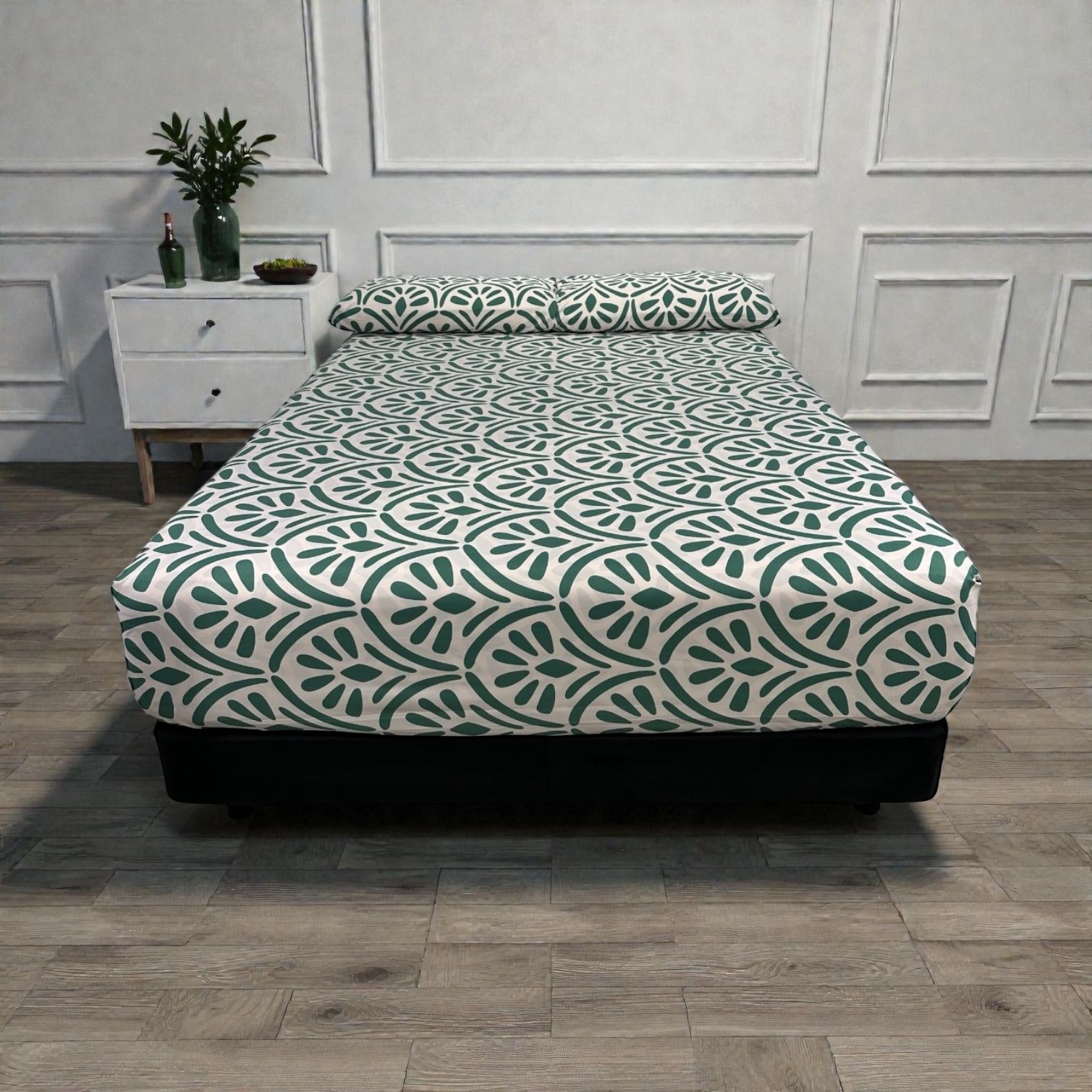 Juego de Sábanas Casa Real Tex - Mándala Verde