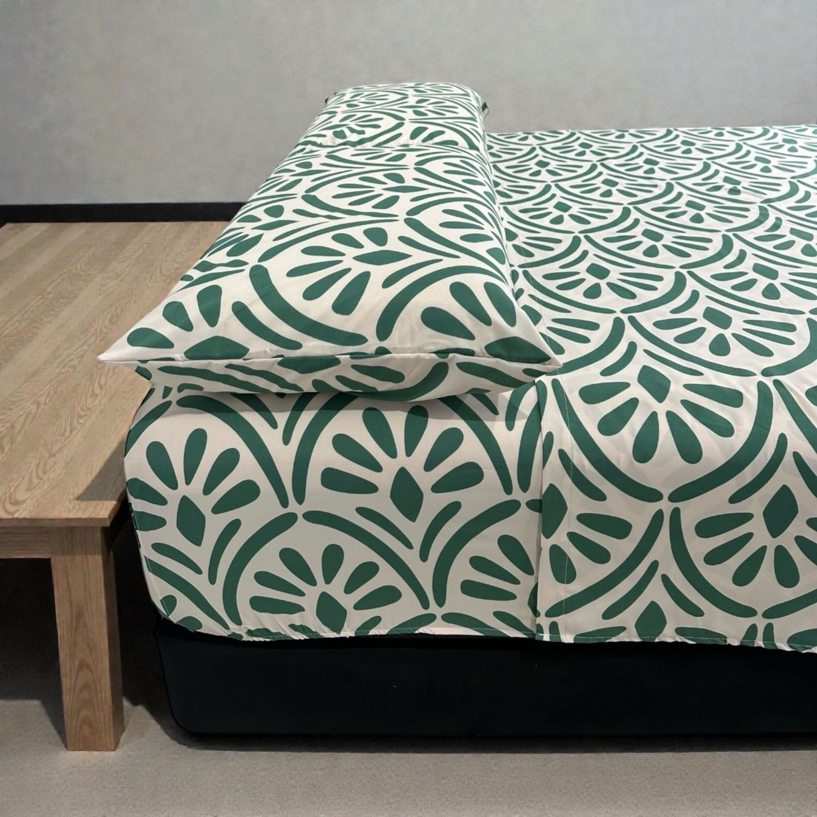 Juego de Sábanas Casa Real Tex - Mándala Verde - Imagen 2