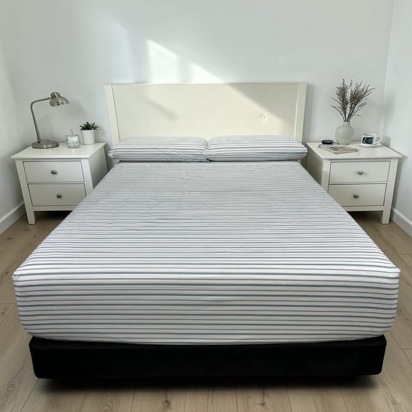 Juego de Sábanas Real Tex 180 Hilos Estampado 50% Algodón - 50% Poliéster, Línea Turquesa