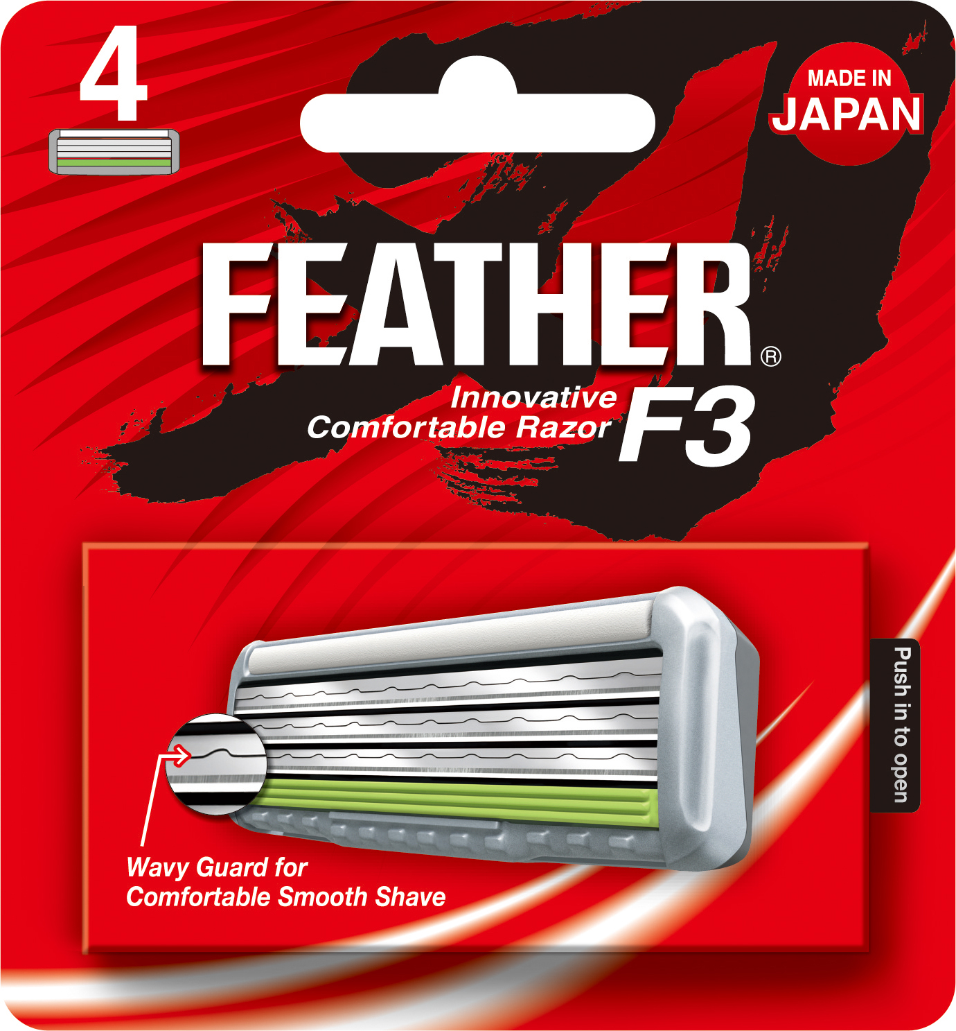 Cuchilla de repuesto para 1000SE Feather F3 (SE-4), 4 Cuchillas.