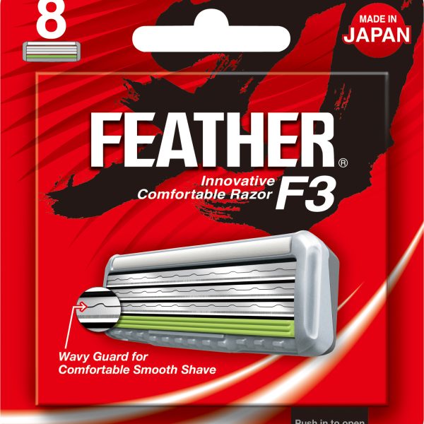 Cuchilla de repuesto para 1000SE Feather F3 (SE-8), 8 Cuchillas