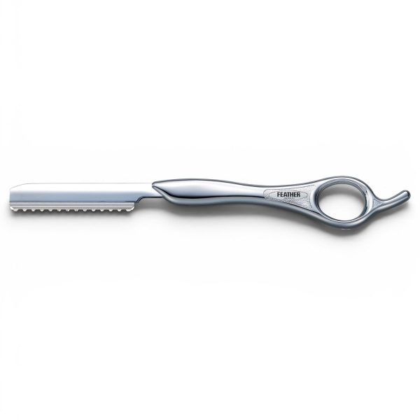 Navaja Para Corte De Pelo / Feather Styling Razor  - Silver.