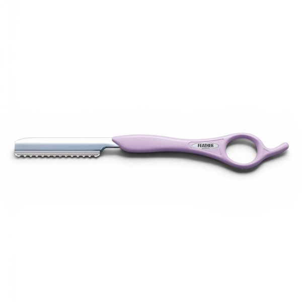 Navaja Para Corte De Pelo / Feather Styling Razor  - Lavender.