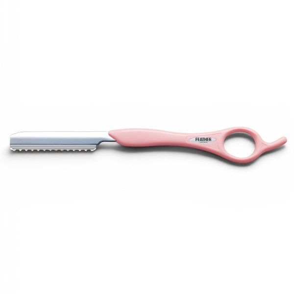 Navaja Para Corte De Pelo / Feather Styling Razor  - Baby Pink.