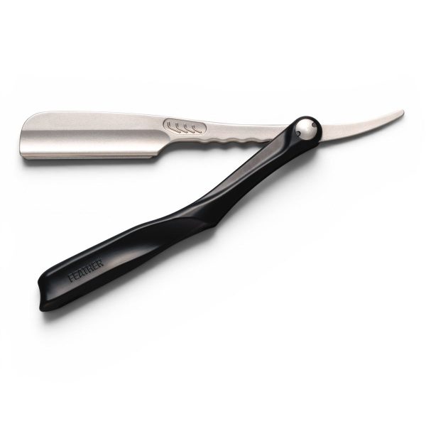 Navaja de Afeitar Profesional Feather Artist Club SS Folding Razor. Black SS