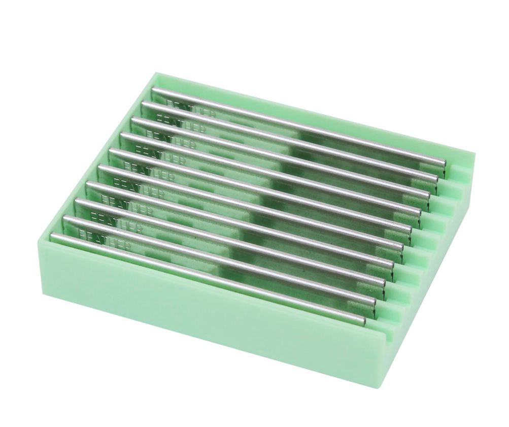 Cuchillas Feather Styling Blade WG-10 Tipe / Mayor Exposición De La Hoja De Corte de Cabello, 2 Dispensadores de 10 Cuchillas. - Imagen 2