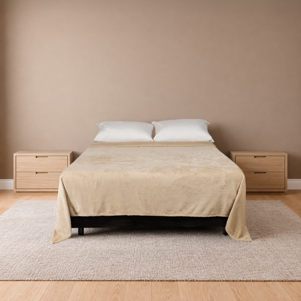 Cobija Real Tex Flannel Unicolor - Camel