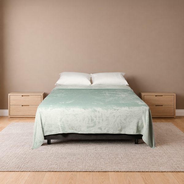 Cobija Real Tex Flannel Unicolor - Verde Oliva